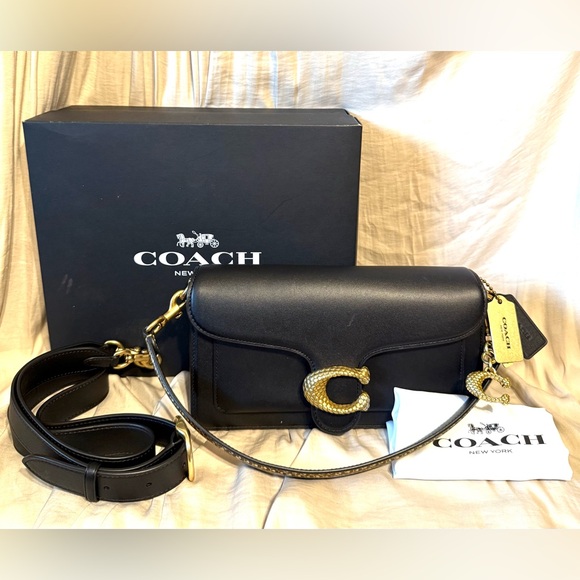 COACH 2025 Ltd Ed Lunar New Year Tabby 26 Gold Snakeskin, Year of the Snake - Picture 1 of 10